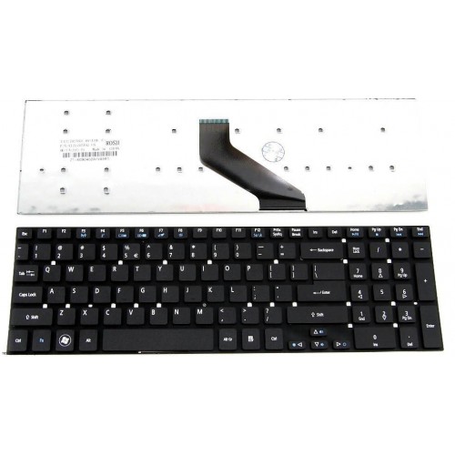 Πληκτρολόγιο Acer 5830G E5-551 E5-571G V3-571 V3-572 US BLACK TYPE A με οριζόντιο ENTER