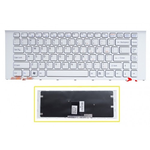 Πληκτρολόγιο Sony Vaio VPC-EA VPC-EA21FD VPC-EA33FD VPC-EA4S1E/V WHITE 