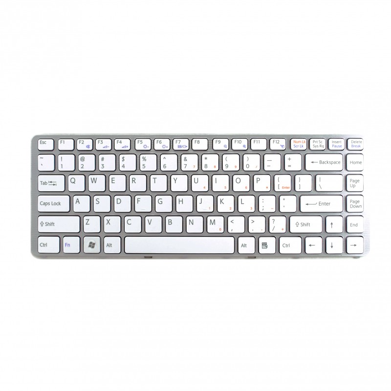 Πληκτρολόγιο Sony Vaio VGN-NW, άσπροa,UK ( +BG Print)