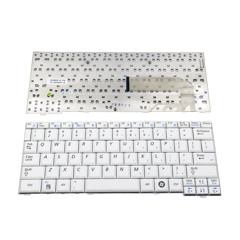 Πληκτρολόγιο Samsung Mini Laptop N120, άσπροa, US/UK