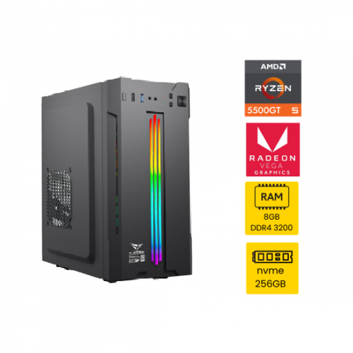 LP TYPHON 2 (RYZEN 5 5500GT / 8GB DDR4 3200 / 256GB NVME / NO OS) Gaming PC Build