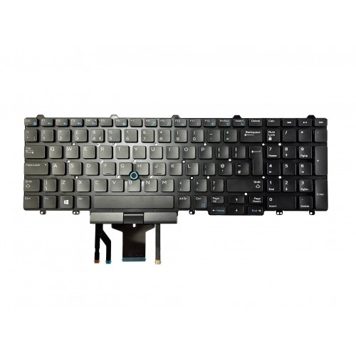 Πληκτρολόγιο Keyboard Dell Latitude E5550 E5570 E5580 P37F P48F P60F