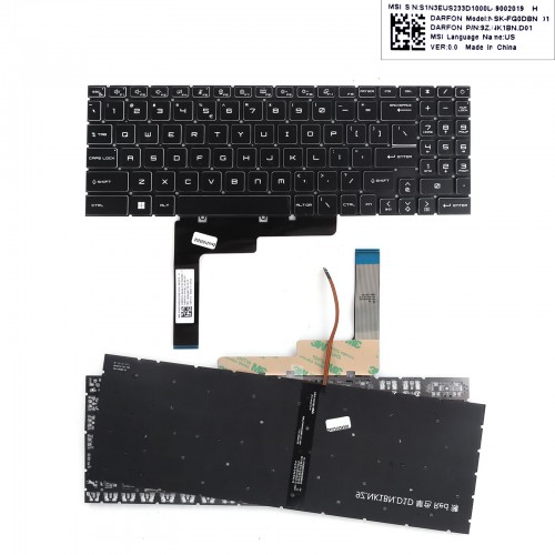 Πληκτρολόγιο Keyboard MSI Katana Pulse GF66 GL66 GF76 GL76 MS-1581 MS-1582 MS-1583