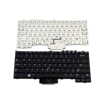 Πληκτρολόγιο Dell Latitude E4300, Μαύρο, με Pointing Stick με Backlit, US/UK