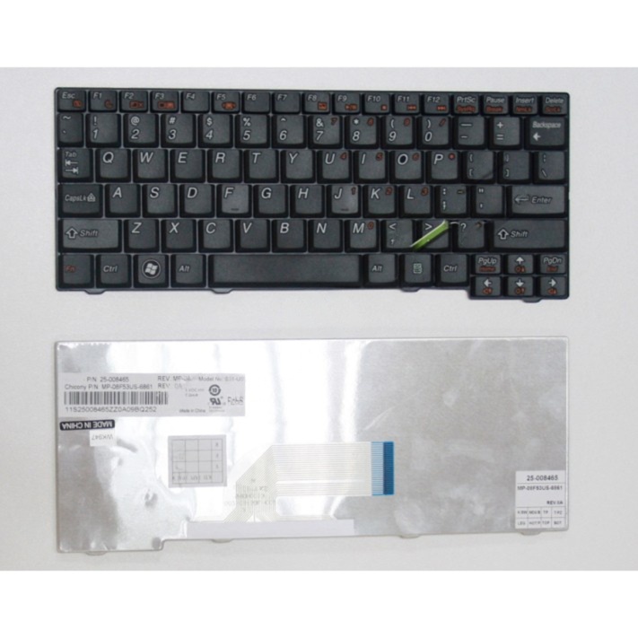 Πληκτρολόγιο Lenovo IdeaPad S10-2, Μαύρο, US/UK