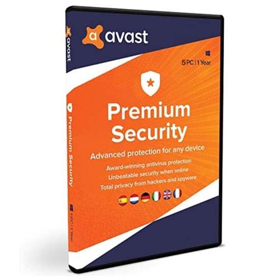 Avast Premium Security 5-Device-1 year Avast Premium Security 5-Device-1 year