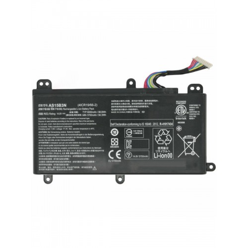 Μπαταρία για laptop Acer Predator 15 G9-593 / 15 G9-591 / 17 G9-793 / Type AS15B3N and others 14.8V 5700mAh Li-Ion (N0AS15)