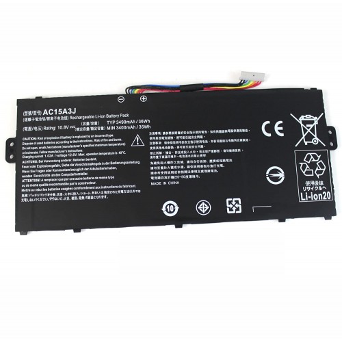 Μπαταρία για laptop Acer Chromebook R11 C738T-C44Z / R11-CB5-132T-C4LB / Type AC15A3J 10.8V 3450mAh Li-Ion (N0CR11)