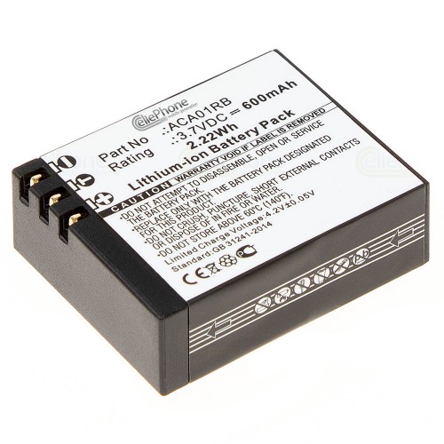 Μπαταρία βιντεοκάμερας Activeon C/C Gold/type ACA01RB 3,7V 600mAh Li-polymer (C9C)