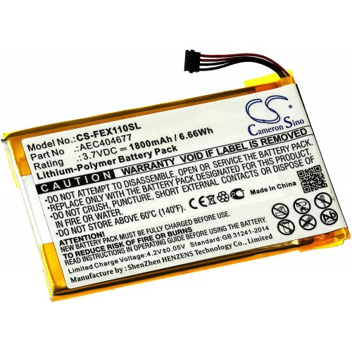 Μπαταρία για audio, MP3 player FiiO X1 II / FX1221 / type AEC404677 3,7V 1800mAh Li-Polymer (V9FX1)