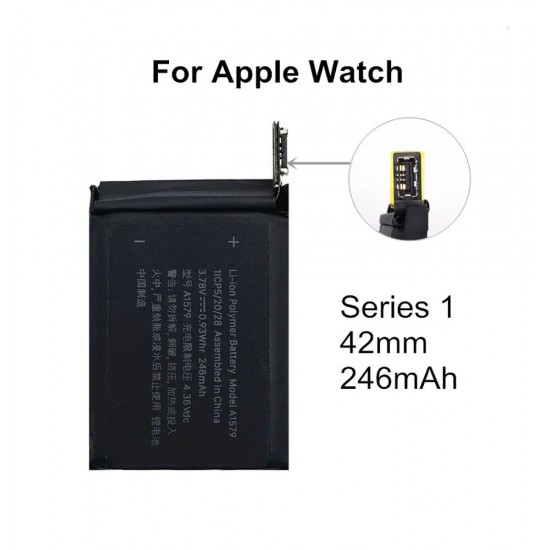 Μπαταρία για Apple iWatch 1 (42mm), type A1579 3,8V 240mAh Li-Polymer (V4A1579)