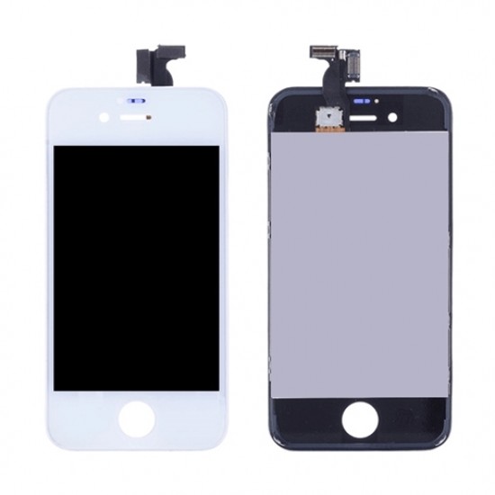 Οθόνη με μηχανισμό αφής και Πλαίσιο LCD SCREEN iPhone 4 / 4s WHITE 