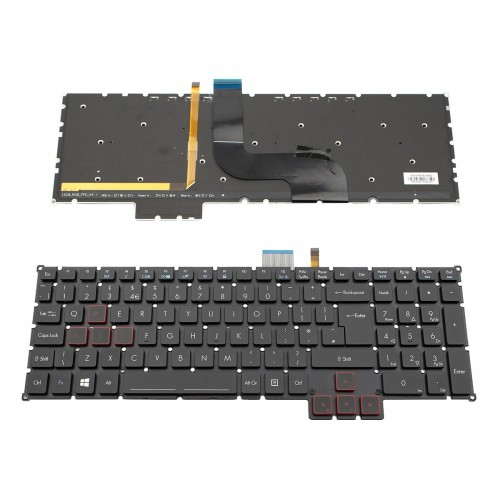 Πληκτρολόγιο Acer Predator 17 G5-793 G9-791 Black UI (--Big Enter) With RGB Backlit (Бели букви) - NK.I1513.02S Πληκτρολόγιο Acer Predator 17 G5-793 G9-791 Black UI (--Big Enter) With RGB Backlit (Бели букви) - NK.I1513.02S
