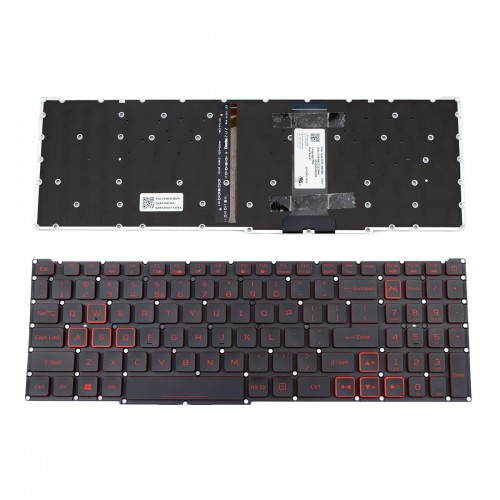 Πληκτρολόγιο Acer Nitro 5 AN515-43 AN515-54 Black Without Frame With Backlit(Red Light) US (--Small Enter) - NK.I1513.0NH PK132K11A28 Πληκτρολόγιο Acer Nitro 5 AN515-43 AN515-54 Black Without Frame With Backlit(Red Light) US (--Small Enter) - NK.I1513.0NH PK132K11A28