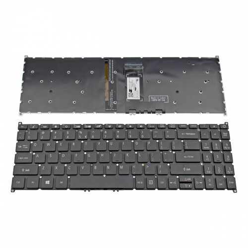Πληκτρολόγιο Acer Aspire A115-32 A315-22 A315-34 A315-35 A315-42 A315-42G A315-54 A315-54K A315-55G A515-52G A515-54 A515-55 Black Without Frame, Backlit US (--Small Enter) - NK.I1313.0BU PK132CE1B00 AEZAUR00010