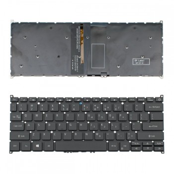 Πληκτρολόγιο Acer Aspire SF114-32 SP513-5 Black Without Frame With Backlit US (--Small Enter)  - NK.I1317.00B 9Z.NF5LN.A01 NK.I1317.00E