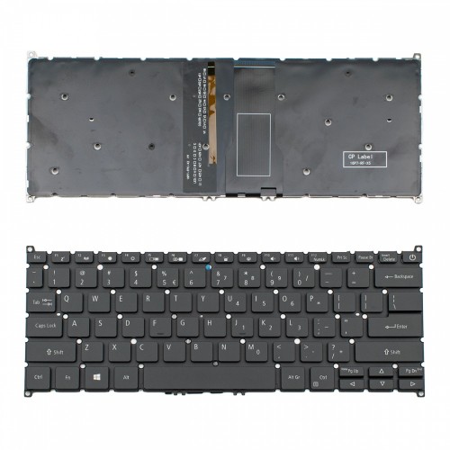 Πληκτρολόγιο Acer Aspire SF114-32 SP513-5 Black Without Frame With Backlit US (--Small Enter) - NK.I1317.00B 9Z.NF5LN.A01 NK.I1317.00E Πληκτρολόγιο Acer Aspire SF114-32 SP513-5 Black Without Frame With Backlit US (--Small Enter) - NK.I1317.00B 9Z.NF5LN.A01 NK.I1317.00E