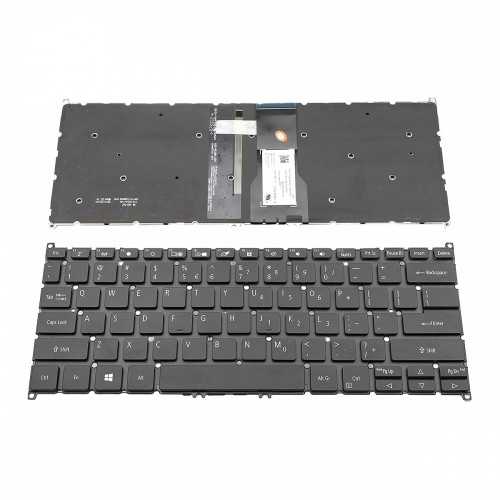 Πληκτρολόγιο Acer Aspire SF114-32 SP513-5 Black Without Frame With Backlit US (--Small Enter) - NK.I1317.00B 9Z.NF5LN.A01 Πληκτρολόγιο Acer Aspire SF114-32 SP513-5 Black Without Frame With Backlit US (--Small Enter) - NK.I1317.00B 9Z.NF5LN.A01