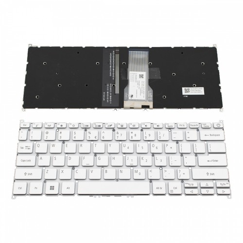 Πληκτρολόγιο Acer Swift 3 SF314-54 SF314-54G SF314-56G Silver Without Frame, Backlit US (--Small Enter) - NK.I1313.20M Πληκτρολόγιο Acer Swift 3 SF314-54 SF314-54G SF314-56G Silver Without Frame, Backlit US (--Small Enter) - NK.I1313.20M