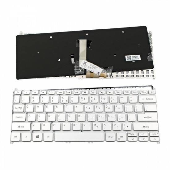 Πληκτρολόγιο Acer Acer Swift SF314-42 SF314-57 SF514-52T SF514-54T SF515-51T SILVER Without Frame, Backlit Board US --Small ENTER - NK.I1313.0WN PK132WG1C00