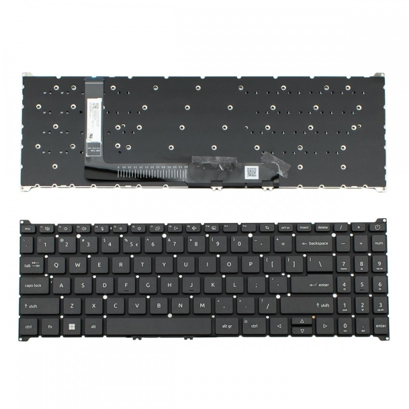 Πληκτρολόγιο Acer Nitro 5 A515-58GM A515-58M A515-57 A515-57G A515-57 US Gray WithBacklit without Frame - 6B.KJ9N7.029 NK.I1517.0T9/NK.I151S.0G