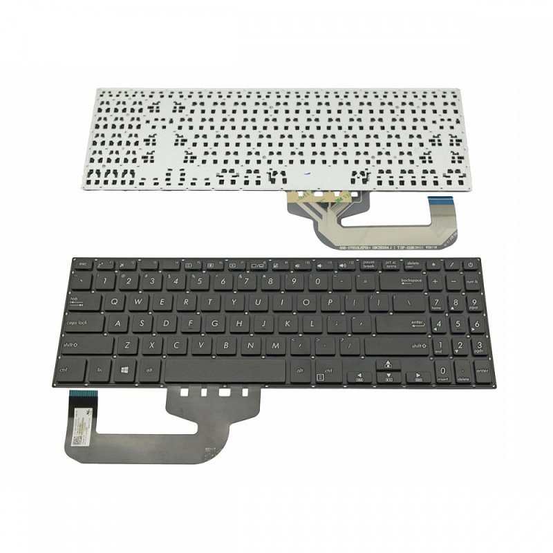 Πληκτρολόγιο ASUS VivoBook X507 X507MA X507U X507UA X507UB Black Without Frame US (Small Enter) - 0KN1-3X1US12 0KNB0-51000US00