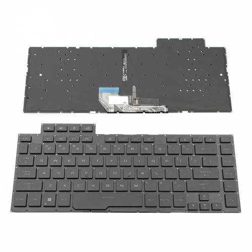 Πληκτρολόγιο Asus ROG GX502 GX502GW GX502GV GX502LWS GX502LXS Black Without Frame With Backlit US (Small Enter) - 6037B0202901 0KNR0-461XUS00 V184626ES3 461XUS0020040001N