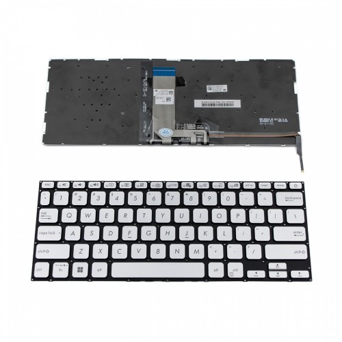 Πληκτρολόγιο ASUS Vivobook 14 X409FA x409F X409UA X412 with Backlit Silver Without Frame US (Small Enter) - 262XFR00 0KNB0-2105US00 Πληκτρολόγιο ASUS Vivobook 14 X409FA x409F X409UA X412 with Backlit Silver Without Frame US (Small Enter) - 262XFR00 0KNB0-2105US00