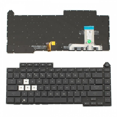 Πληκτρολόγιο Asus ROG 5R G513 G513Q G513QY G513QM G513RCG513RM Black Without Frame With RGB Backlit US (Small Enter) - V202826BS1 0KNR0-481KUS00 V202826GS1