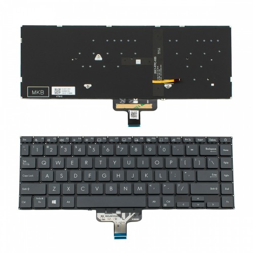 Πληκτρολόγιο ASUS ZenBook 14 UX435 UX435E UX435EGL UX435EAL U4800EGL Black Without Frame US (Small Enter) Backlit - G1AS20C10U