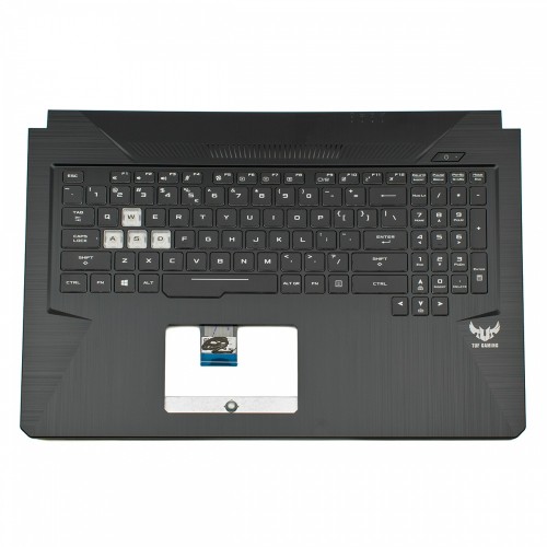 Πληκτρολόγιο ASUS TUF Gaming FX705 Black white font RGB backlit (Palmrest with keyboard) small enter US - 90NR00Z1-R32UI0 Πληκτρολόγιο ASUS TUF Gaming FX705 Black white font RGB backlit (Palmrest with keyboard) small enter US - 90NR00Z1-R32UI0