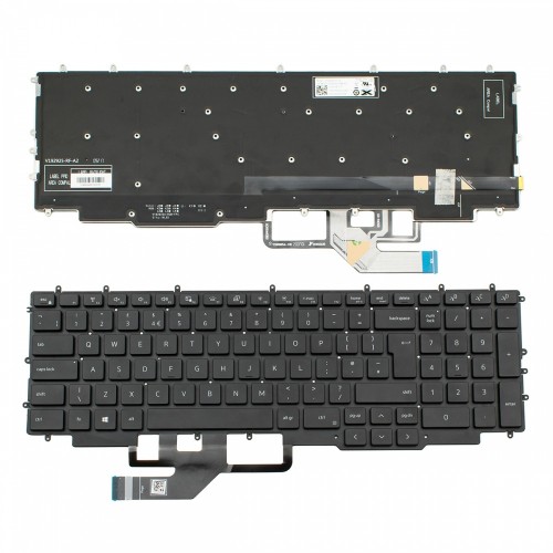 Πληκτρολόγιο Dell Vostro G7 17 7700 Black RGB Backlit UK Big Enter - 0M7Y7F 0KN4-OU1UK21