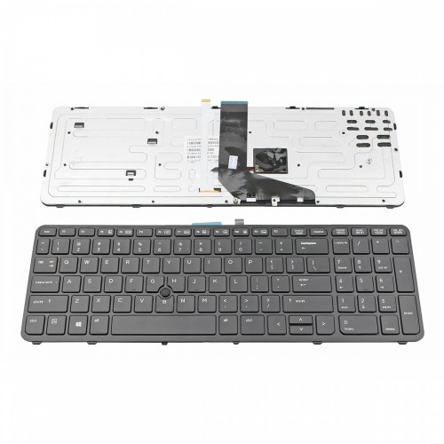 Πληκτρολόγιο HP ZBook 15 ZBook 15 G2 ZBook 17 ZBook 17 G2 Black Frame Black with Pointing Stick, Backlit US - 745663-001 733688-001 PK130TK2B00