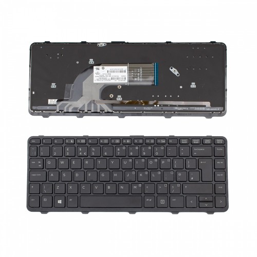 Πληκτρολόγιο HP ProBook 430 G2 440 G0 440 G1 440 G2 445 G1 445 G2 640 G1 645 G1 Black With Frame UK (Big enter) with Backlit - PK131592A22 V139402AK1 MP-12M66GB-442 767470-001 6037B0108203