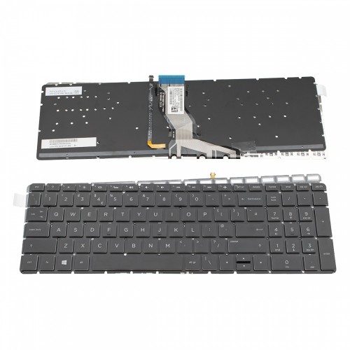 Πληκτρολόγιο HP Pavilion 15-cd072nr 15-cd074cl 15-cd075nr 15-cd076c 15-RAl Black Without Frame With Backlit Board UK (Small Enter) - SG-87320-XBA
