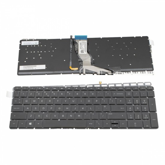 Πληκτρολόγιο HP Pavilion 15-cd072nr 15-cd074cl 15-cd075nr 15-cd076c 15-RAl Black Without Frame With Backlit Board UK (Small Enter) - SG-87320-XBA