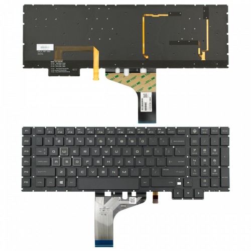Πληκτρολόγιο HP Omen 17-AN Black Without Frame With Backlit Board US (Small Enter) - 924003-001 HPM17KK93USJ920 L13078-001