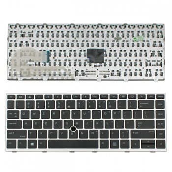 Πληκτρολόγιο HP EliteBook 745 G5 745 G6 840 G5 840 G6 Gray Frame Black with Pointing Stick US - L11307-001 2B-AB631600 