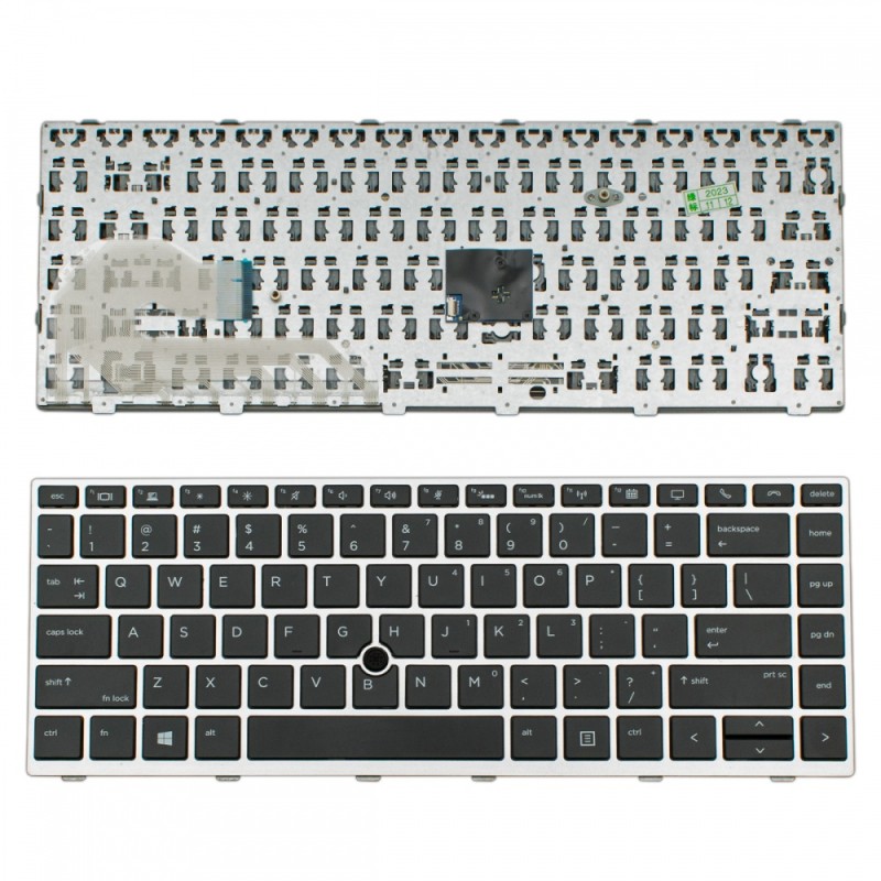 Πληκτρολόγιο HP EliteBook 745 G5 745 G6 840 G5 840 G6 Gray Frame Black with Pointing Stick US - L11307-001 2B-AB631600 