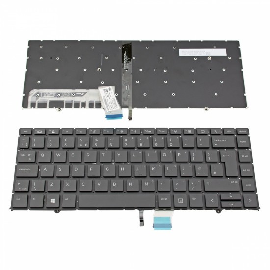 Πληκτρολόγιο HP Zbook Studio G5 Black Without Frame, Backlit UK (Big Enter) - SG-91610-2BA SN6173BL1