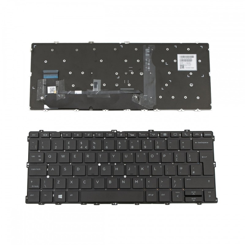 Πληκτρολόγιο HP EliteBook 1030 G3 Black Without Frame UK (BIG Enter) with backlit - 6037B0128203 918018-031