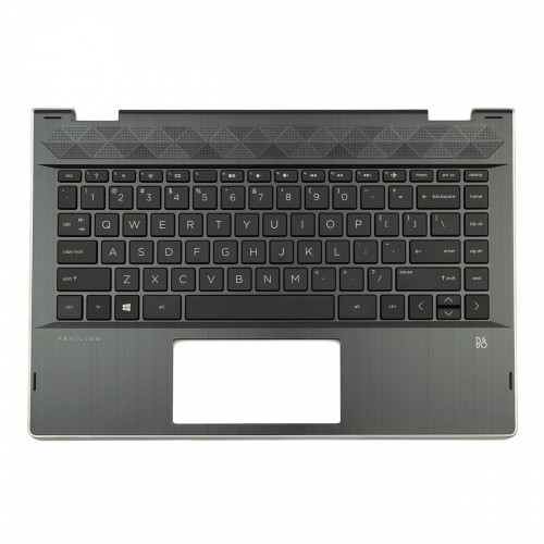 Πληκτρολόγιο HP X360 14-CD 14M-CD 14T-CD (Palmrest with keyboard) With Black-silver Frame without Touchpad US (Small Enter) - CD000LDX L22408-001