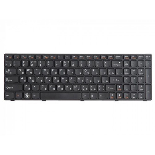 Πληκτρολόγιο Lenovo Ideapad G580 G585 Z580 Z585 PURPLE FRAME BLACK US - 25208114 AELZ3U01110