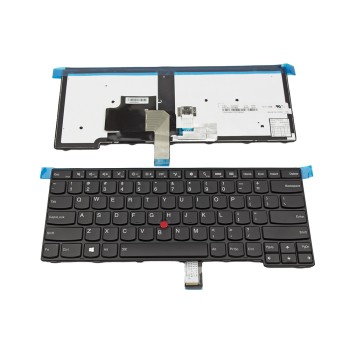 Πληκτρολόγιο Lenovo Thinkpad E431 E440 L440 L450 L460 T431s T440 T440p T440s T450 T450s T460 BLACK FRAME BLACK US With Pointing Stick, Backlit - 0C02253 04Y0862 00HW866