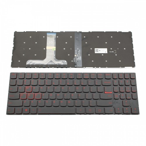 Πληκτρολόγιο Lenovo Legion Y520 Y520-15IKB Y530-15ICH R720 R720-15IKB BLACK WITHOUT FRAME With Backlit (RED light) US (--SMALL ENTER) - LCM16F83USJ6866 PK131B4B00 PK131B5B00 PK131HV3800