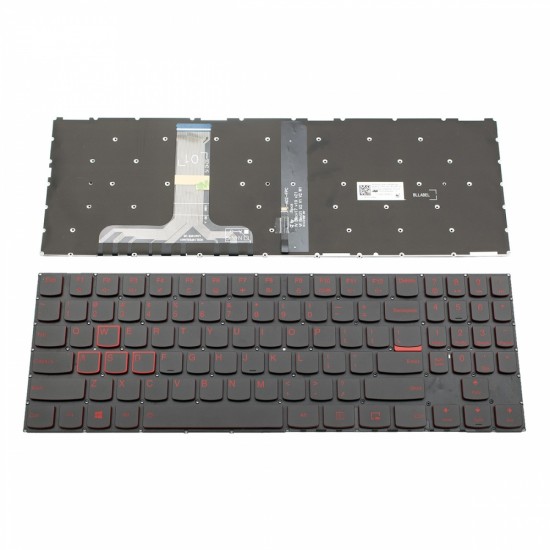 Πληκτρολόγιο Lenovo Legion Y520 Y520-15IKB Y530-15ICH R720 R720-15IKB BLACK WITHOUT FRAME With Backlit (RED light) US (--SMALL ENTER) - LCM16F83USJ6866 PK131B4B00 PK131B5B00 PK131HV3800