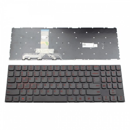 Πληκτρολόγιο Lenovo Legion Y520 Y520-15IKB Y530-15ICH R720 R720-15IKB BLACK WITHOUT FRAME With US (--SMALL ENTER) - SN20H27566 PK131B3A00