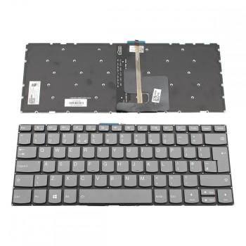 Πληκτρολόγιο Lenovo IdeaPad 330S-14AST 330S-14IKB Yoga 520-14IKB 720-15IKB IdeaPad 3 14IIL05 14ADA05 14ARE05 330S-14IKB V330-14IKB Gray Without Frame With Backlit UK (--BIG Enter) - LCM16H3 SN20M61624 LCM16H36GBJ6862 PK131YM1B10 PK131DZ1A11