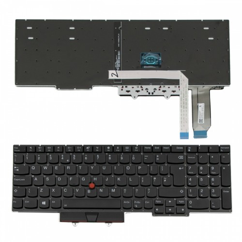 Πληκτρολόγιο Lenovo ThinkPad E15 Gen1 E15 Gen2 E15 Gen3 BLACK WITHOUT FRAME With Pointing Stick UK (Big Enter) - PK131D71A24 SN20U63956 SN20U63990 01XY010 SN20U64153 PK131D73B10