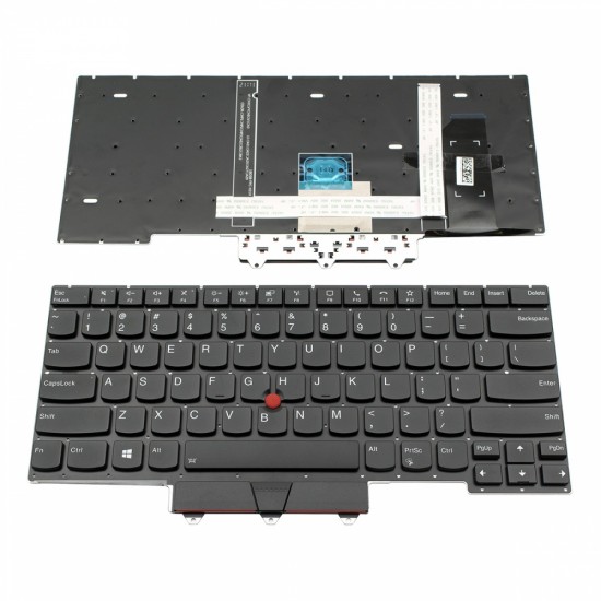 Πληκτρολόγιο Lenovo ThinkPad E14 Gen2 BLACK WITHOUT FRAME With Pointing Stick US Backlit (Small  Enter) - SN20W68325 PK131HJ3ADO